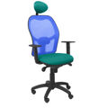 Cadeira de Escritório com Apoio para a Cabeça Jorquera Piqueras Y Crespo BALI39C Verde Claro