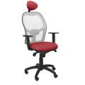 Cadeira de Escritório com Apoio para a Cabeça Jorquera Piqueras Y Crespo ALI933C Grená