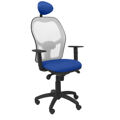 Cadeira de Escritório com Apoio para a Cabeça Jorquera Piqueras Y Crespo ALI229C Azul
