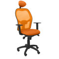 Cadeira de Escritório com Apoio para a Cabeça Jorquera Piqueras Y Crespo ALI308C Laranja