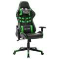 Cadeira de Gaming Couro Artificial Preto e Verde