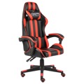 Cadeira Gaming Couro Artificial Preto e Vermelho