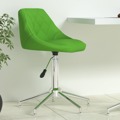 Cadeira de Escritório Giratória Couro Artificial Verde