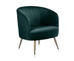 Cadeira "Gala" Velvet Verde 68x67x75 cm