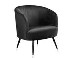 Cadeira Butaca "Gala" em Veludo Cinza Escuro 68x67x75 cm