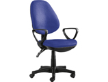 Cadeira de Escritorio Q-connect Executive, Encosto Alto com Rodas e Bracos Azul