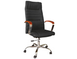 Cadeira de Direção Q-connect com Encosto Alt. Regulável em Altura Alt. 1.170+80mm Largura 540mm e Prof. 520mm Cor Preto