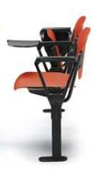 Cadeiras de Formação com Palmatória 2 Lugares Fixa Viga Flou Rebatível Polipropileno