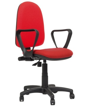 Cadeiras de Escritório Operativa com Rodas e Braços Red
