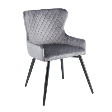 Cadeira Dkd Home Decor Poliéster Metal (65 X 55 X 82 cm)