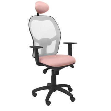 Cadeira de Escritório com Apoio para a Cabeça Jorquera Piqueras Y Crespo ALI710C Cor de Rosa