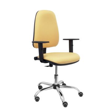 Cadeira de Escritório Socovos Bali Piqueras Y Crespo I408B10 Branco Bege Cadeira de Escritório Socovos Bali Piqueras Y Crespo I408B10 Branco Bege