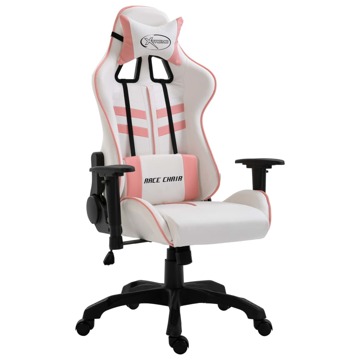 Cadeira de Gaming Pele Sintética Rosa