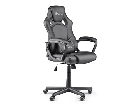 Cadeira Gaming Giratória Ergonômica Semi Pelel Regulavel em Altura Braços Fixos Cor Cinza Cadeira Gaming Giratória Ergonômica Semi Pelel Regulavel em Altura Braços Fixos Cor Cinza
