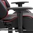 Cadeira De Gaming Com Apoio De Pés Pele Sintética Vermelho Tinto