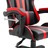 Cadeira De Gaming Com Apoio De Pés Pele Sintética Vermelho