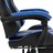Cadeira De Gaming Com Apoio De Pés Pele Sintética Azul