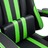 Cadeira De Gaming Com Apoio De Pés Pele Sintética Verde