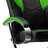 Cadeira Gaming Estilo Corrida C/ Apoio De Pés Couro Artificial Verde