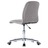 Cadeira de escritório giratória tecido cinzento-claro