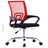 Cadeira de Escritório com Encosto em Malha Tecido Vermelho