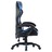 Cadeira Gaming estilo corrida couro artificial azul