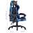 Cadeira Gaming estilo corrida couro artificial azul