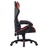 Cadeira Gaming estilo corrida couro artificial vermelho