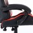 Cadeira Gaming estilo corrida couro artificial vermelho