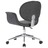 Cadeira de escritório giratória tecido cinzento