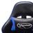 Cadeira de Gaming Couro Artificial Preto e Azul