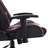 Cadeira de Gaming Couro Artificial Preto e Vermelho Tinto