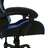 Cadeira Gaming C/ Luzes LED Rgb Couro Artif. Azul/preto