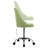 Cadeiras de Escritório com Rodas 2 pcs Tecido Verde
