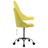 Cadeiras de Escritório com Rodas 2 pcs Tecido Amarelo