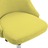 Cadeiras de Escritório com Rodas 2 pcs Tecido Amarelo