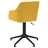 Cadeira de Escritório Giratória Tecido Amarelo