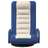 Cadeira de Piso Giratória Tecido Azul/cor Creme