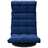 Cadeira de Piso Giratória Veludo Azul