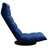 Cadeira de Piso Giratória Veludo Azul