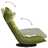 Cadeira de Piso Giratória Veludo Verde-claro