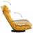 Cadeira de Piso Giratória Tecido Amarelo Mostarda