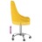 Cadeira de Escritório Giratória Tecido Amarelo Mostarda