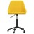 Cadeira de Escritório Giratória Veludo Amarelo Mostarda
