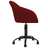 Cadeira de Escritório Giratória Veludo Vermelho Tinto